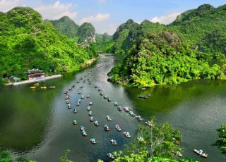 TRANGAN BOAT TRIP AND TAMCOC BIKING 1 DAY TOUR from 34 USD/person only